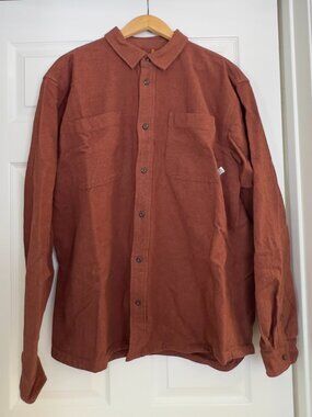 Passanger Backcountry Flannel Shirt - Cappuccino/Dusty Ochre